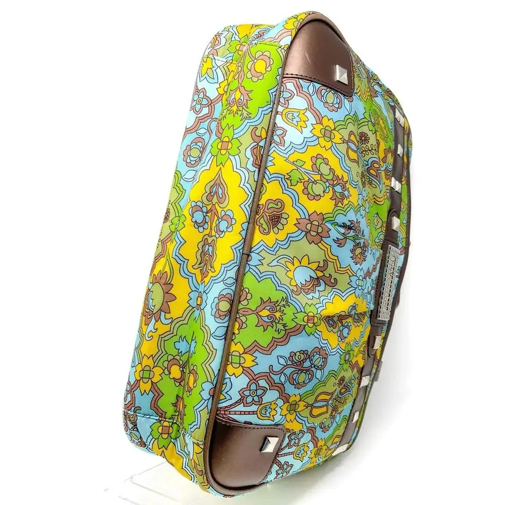 Kathy Van Zeeland Laptop Bag Groovy Retro Aesthetic Floral Flowers Rare NWoT 🕺‎